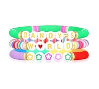 IDesign Juego de 3 pulseras de juego de dibujos animados de aventura musical, juego de dibujos animados, regalo de fiesta de cumpleaños