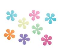 iDesign Juego de 8 Adhesivos Antideslizantes para la Ducha, Pegatinas Decorativas de plástico con diseño de Flores, Accesorios para bañera con ventosas, Multicolor