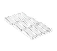 iDesign Linus, Especiero/Organizador de cajón, para almacenamiento en la cocina, Claro