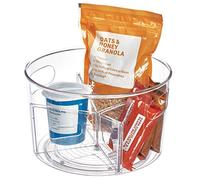 iDesign Linus Organizador Giratorio de plástico sin BPA con separadores extraíbles, 10.5" x 10.5" x 6.36"