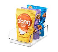 iDesign Linus Organizador para la cocina, caja organizadora de plástico antirrotura de tamaño transparente