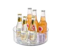 iDesign Organizador de especias de plástico reciclado, especiero giratorio de la colección exclusiva de Rosanna Pansino, base giratoria y separador extraíble, lila y transparente