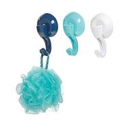 iDesign Power Lock - Gancho de baño con ventosa para toallas, lufas y más, variado, 5,7 x 3,2 x 9,6 cm