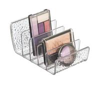 Idesign Rain VERTICAL PALETA DE PLSTICO TEXTURADO VERTICAL para el almacenamiento de maquillaje de cosmticos y accesorios en encimera o gabinete de