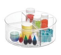 iDesign The Home Edit Series, Bandeja giratoria dividida de plástico reciclado, Lazy Susan