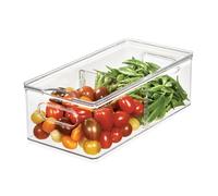 iDesign The Home Edit Series, Papelera de plástico reciclado grande dividida