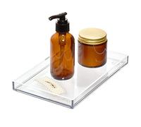 iDesign The Sarah Tanno Collection Catch-AllStorage - Bandeja de plástico Reciclado, tamaño Mediano, Color Ahumado/Negro