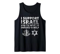 IDF Grunge - Apoyo a Israel y su Derecho a defenderse Camiseta sin Mangas