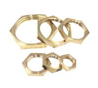 IDGTTLDF 10pcs 3/8" BSPP Female Brass Hex Lock Nuts