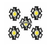 IDGTTLDF 10pcs 3W High Power LED Beads Nature White 4500K With 20mm Black Star PCB