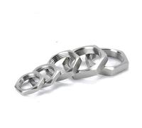IDGTTLDF 1pc 3/8" BSPT Female Thread Hex Lock Nut Pipe Fitting 304 Stainless Steel