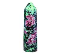 IDGTTLDF 1pc 7-8cm Red Stone Tower Tip Green Black Marble Patterned Rock