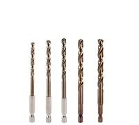 IDGTTLDF 1Pcs Cobalt Hex Drill Bits HSSCO M35 Twist Quick Change Impact Driver Tools for Stainless Steel Cast Iron Sheet Metal(5PCS(4-8mm)) IDGTTLDF