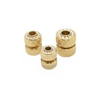 IDGTTLDF 1pcs Copper Connector 1/2 5/8 3/4 Garden Hose Quick Connector Brass Metal Repair Fitting Water Pipe Coupler(J)