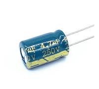 IDGTTLDF 20pcs/Lot 250v 4.7UF Aluminum electrolytic Capacitor Size 8 * 12 4.7UF