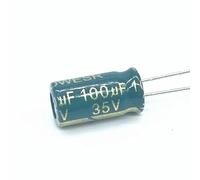 IDGTTLDF 20pcs/Lot Low ESR/Impedance High Frequency 35v 100UF Aluminum electrolytic Capacitor Size 6 * 12