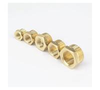 IDGTTLDF 2pcs M10x1 Female -M16x1.5 Male Brass Reducer Reducing Fitting Gas Water Fuel Pressure Gauge