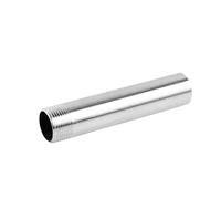 IDGTTLDF 316L Stainless Steel Single Wire 100mm Extended Outer Wire Straight Through Water Pipe Round Pipe Direct Welding Joint 4 Minutes 6 Minutes 1 Inch Seamless Pipe(G3/4)