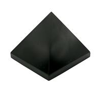 IDGTTLDF 4.72 Inch Extra Large Shungite Protection Pyramid with 50 to 70 Percent Content, Ideal for Whole House and