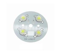 IDGTTLDF 5pcs 4W 45mm Round Aluminum Base Plate Heat Sink PCB With High Power LED Diodes Nature White 4500K