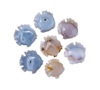 IDGTTLDF Agate Geode Fish Carving, 2 Inches, Approx. 5 CM - Raw Crystal Handcrafted Ornament, Decorative Home Decor