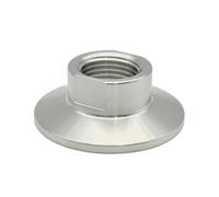 IDGTTLDF BSPT DN8 DN10 DN15 DN20 DN25 SS304 Stainless Steel clamp 25.4 50.5 64mm Thread Collar Pipe Fittings Homemade (Internal Thread,DN15 Ferrule 50.5mm)