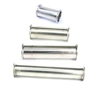 IDGTTLDF Carrete de Tubo de Casquillo SUS304 de 1,5" con Triple Abrazadera y diámetro Exterior de 38 mm y 8" de Longitud