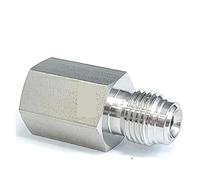IDGTTLDF Conector de tubería de Acero Inoxidable SUS316L de 1/8" NPT Hembra a 1/4" VCR Macho