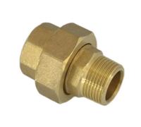 IDGTTLDF Conexión roscada for tubería de Agua de latón de 3/4" DN20 con Junta Flexible de Igual diámetro y Engrosada