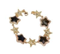 IDGTTLDF Gemstone Set Labradorite Star Shape Pave Beaded For Women Jewelry SET (Bracelet)
