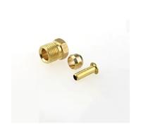 IDGTTLDF Hardware 4mm 6mm 8mm OD Brass Compression Ferrule Tube Pipe Fitting Connector Nut Ferrule Ring For System Pipe Joint(NO2)