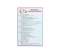 IDGTTLDF Home Maintenance Chart Poster for Clean Living | Keep your home sparkling with this home maintenance chart poster designed for all rooms(Framed,12x18inch(30x45cm))