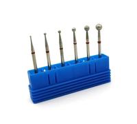 IDGTTLDF HY-D6-FineBall 6D Ball Diamond Nail Drill Bits Fine Grit Rotary Cuticle 6PCS/Set IDGTTLDF