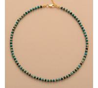 IDGTTLDF Latest Stone Women Chokers Necklace Fashion Chain Short Collar Trendy Simple Jewelry Femme (Imperial Jasper)