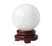 IDGTTLDF Rock Crystal Ball Witch Gemstone Fortune Teller, Feng Shui Protection Wicca Decoration,140~150mm