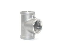 IDGTTLDF Rosca BSP 304 Acero Inoxidable DN6 Rosca Interna 3 vías Accesorio de unión Rosca Hembra 1/8"