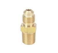 IDGTTLDF SAE Thread 3/8"-24 UNF Fit Tube OD 3/16" - 1/8" NPT Male Brass SAE 45 Degree Pipe Fitting Adapters