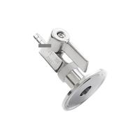 IDGTTLDF Válvula de Bola de Acero Inoxidable 304, manija de 8 mm, Casquillo de 50,5 mm, Accesorio de tubería de 1,5 Pulgadas, válvula de Bola de 2 vías con Abrazadera Triple