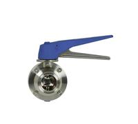 IDGTTLDF Válvula de con Abrazadera de Pico de Pato de 1-1/2", Acero Inoxidable 304, Manual, TC, de instalación rápida, válvula de tubería con Abrazadera rápida