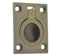 idh by St Simons 25220005 Professional Grade Quality Solid Flush Ring Pull Antique Brass