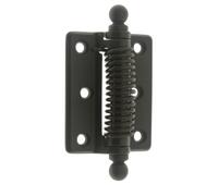 idh by St. Simons 80360-10B Professional Grade Quality Solid Brass Heavy Duty Spring Screen Door Hinges with Ball Finials (Pair) Oil-Rubbed