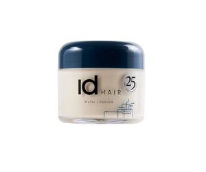 IdHAIR Matte Titanium Wax - Cera profesional de barro para cabello corto con estilo, agarre fuerte y acabado mate, sin parabenos, 90 ml (paquete de 1)