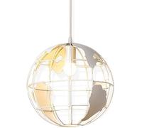 IDHBGJD Luces Colgantes Negras Lámpara de araña de una Sola Cabeza con Forma de Globo - Lámparas Colgantes artísticas Mesa de Bar de Dormitorio de Estilo Industrial Retro - Vestíbulo de iluminación