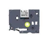 IDIK - Cable de identificación flexible y cinta de etiquetas de alambre compatible con Brother P-Touch TZe-FX221 TZ FX221 Tze FX221 (9 mm x 8 m), color blanco y negro
