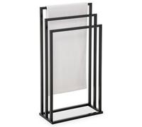 IDIMEX - Toallero sobre pie KUNO Perchero para Ropa y Ropa de baño con 3 Niveles de tendedero en Diferentes Alturas y Estructura de Metal