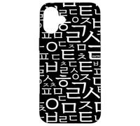 Idioma Coreano Hangul Alfabetos Patrón Arte Carcasa para iPhone 16 Plus