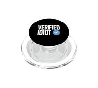 Idiota Funny Social Media Checkmark Sarcástico PopSockets PopGrip para MagSafe