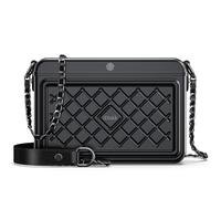 iDiskk Bolsa de hombro antirrobo con certificación MFi, con bloqueo de huellas dactilares y contraseñas, funciona con FindMy(solo iOS), color negro