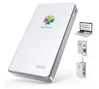 iDiskk Disco Duro Externo 2TB para iPhone, Certificado MFi, Cable Integrado 3 en 1 (Lightning/USB-C/USB 3.0), Memoria Externa Portátil Compatible con iPhone/iPad/Mac/PC/Dispositivos Android