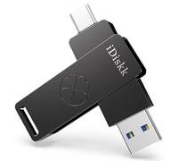 iDiskk Unidad Flash USB de Estado sólido de 512 GB, USB 3.2 de 1000 MB/s de Alta Velocidad, Unidad de Pulgar SSD, Gen2 USB-C Photo Stick para iPhone 15/USB-C iPad/teléfonos Android, Laptop/Mac y
